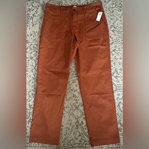 Women’s Size 14 Tall Burnt Orange Gap Girlfriend Khaki Pants